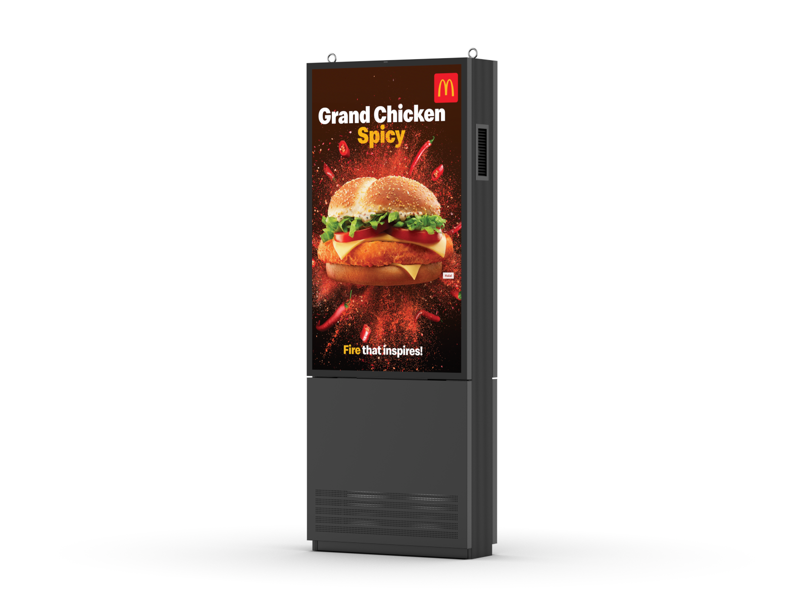 55UDS124 IP66 Dual sided Ultra-bright outdoor kiosk